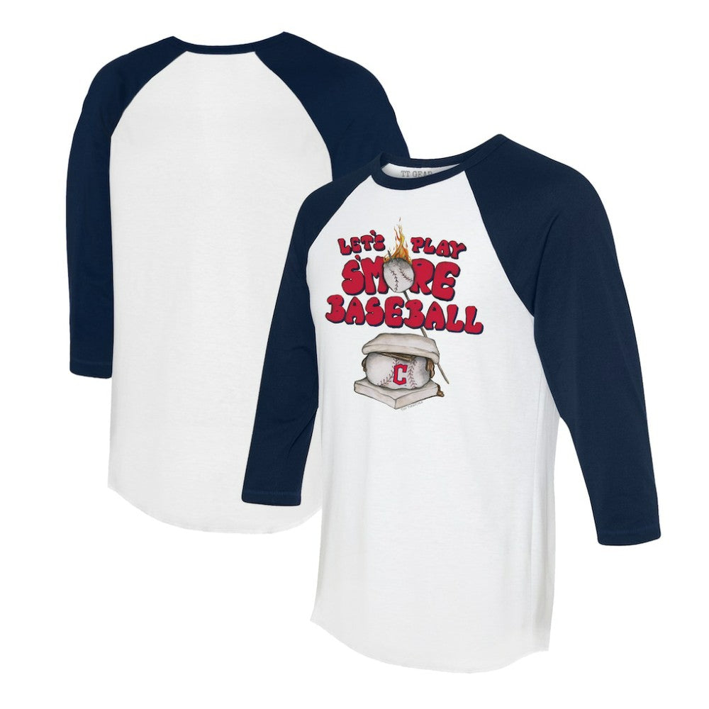 Cleveland Guardians Tiny Turnip Women's Smores 3/4-Sleeve Raglan T-Shirt - MLB