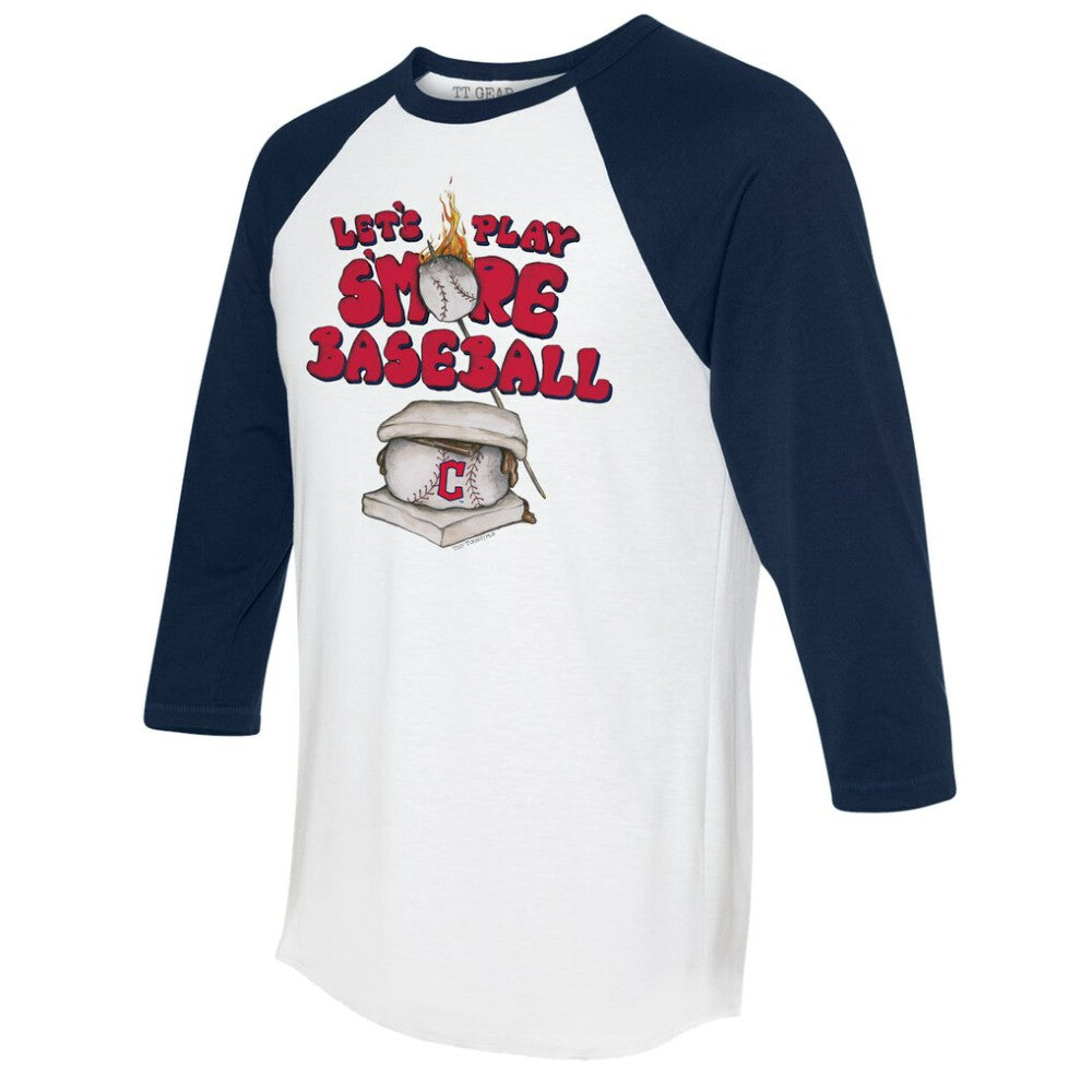Cleveland Guardians Tiny Turnip Women's Smores 3/4-Sleeve Raglan T-Shirt - MLB
