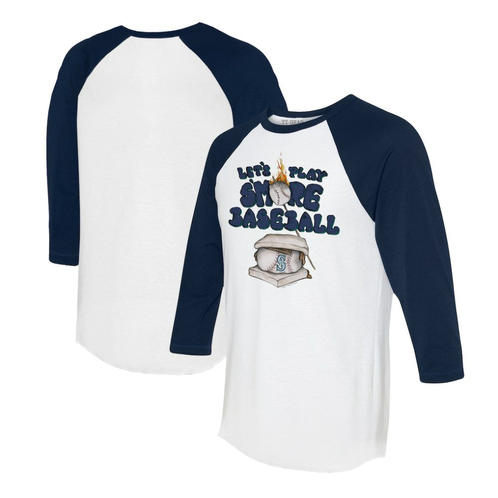 Seattle Mariners Tiny Turnip Women's Smores 3/4-Sleeve Raglan T-Shirt - MLB