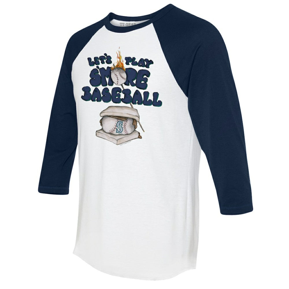 Seattle Mariners Tiny Turnip Women's Smores 3/4-Sleeve Raglan T-Shirt - MLB
