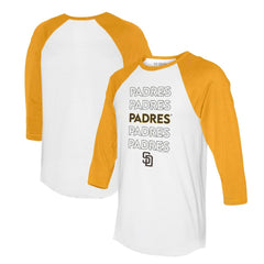 San Diego Padres Tiny Turnip Women's Stacked 3/4-Sleeve Raglan T-Shirt - MLB