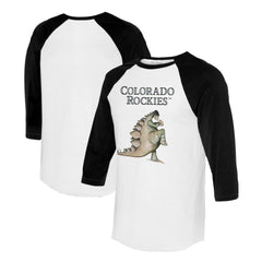 Colorado Rockies Tiny Turnip Unisex Stega 3/4-Sleeve Raglan T-Shirt - MLB
