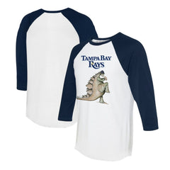 Tampa Bay Rays Tiny Turnip Unisex Stega 3/4-Sleeve Raglan T-Shirt - MLB
