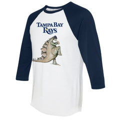 Tampa Bay Rays Tiny Turnip Unisex Stega 3/4-Sleeve Raglan T-Shirt - MLB
