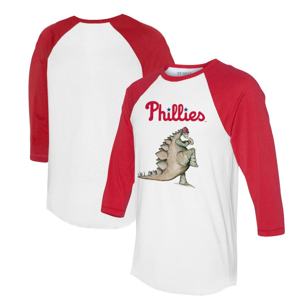Philadelphia Phillies Tiny Turnip Unisex Stega 3/4-Sleeve Raglan T-Shirt - MLB