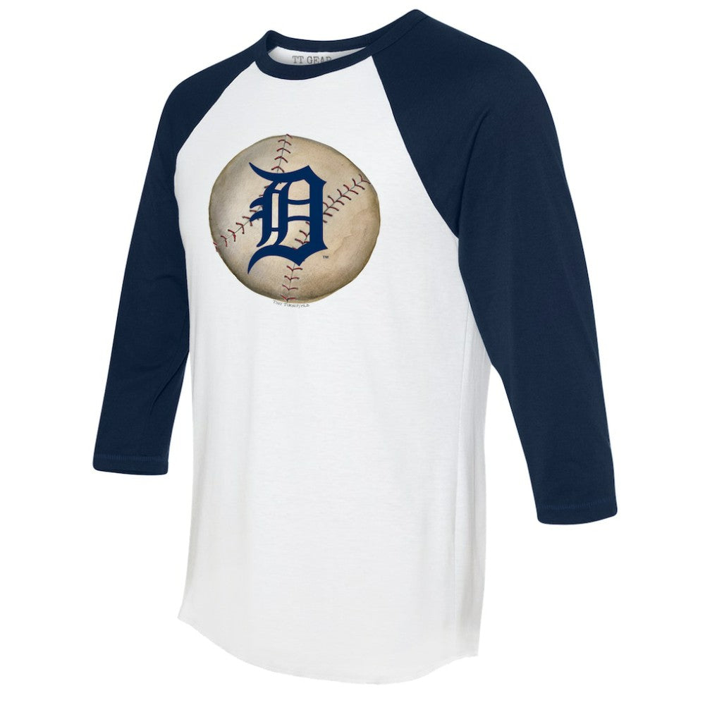 Detroit Tigers Tiny Turnip Unisex Stitched Baseball 3/4-Sleeve Raglan T-Shirt - MLB