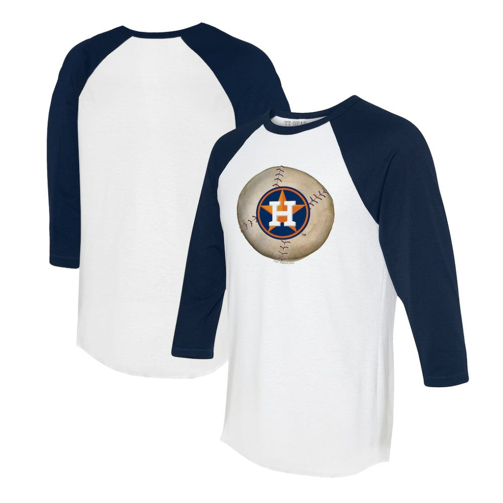 Houston Astros Tiny Turnip Unisex Stitched Baseball 3/4-Sleeve Raglan T-Shirt - MLB