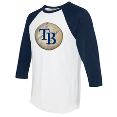Tampa Bay Rays Tiny Turnip Unisex Stitched Baseball 3/4-Sleeve Raglan T-Shirt - MLB