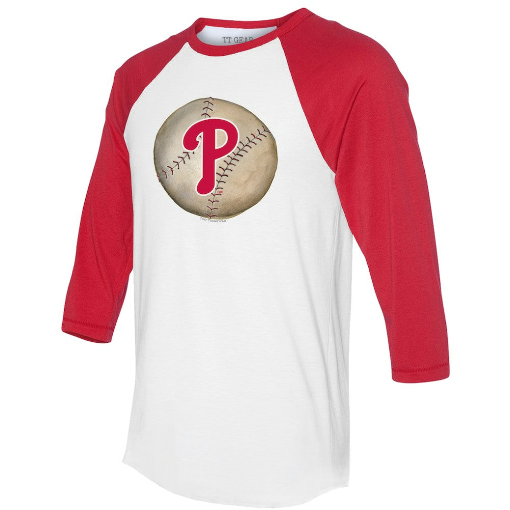 Philadelphia Phillies Tiny Turnip Unisex Stitched Baseball 3/4-Sleeve Raglan T-Shirt - MLB