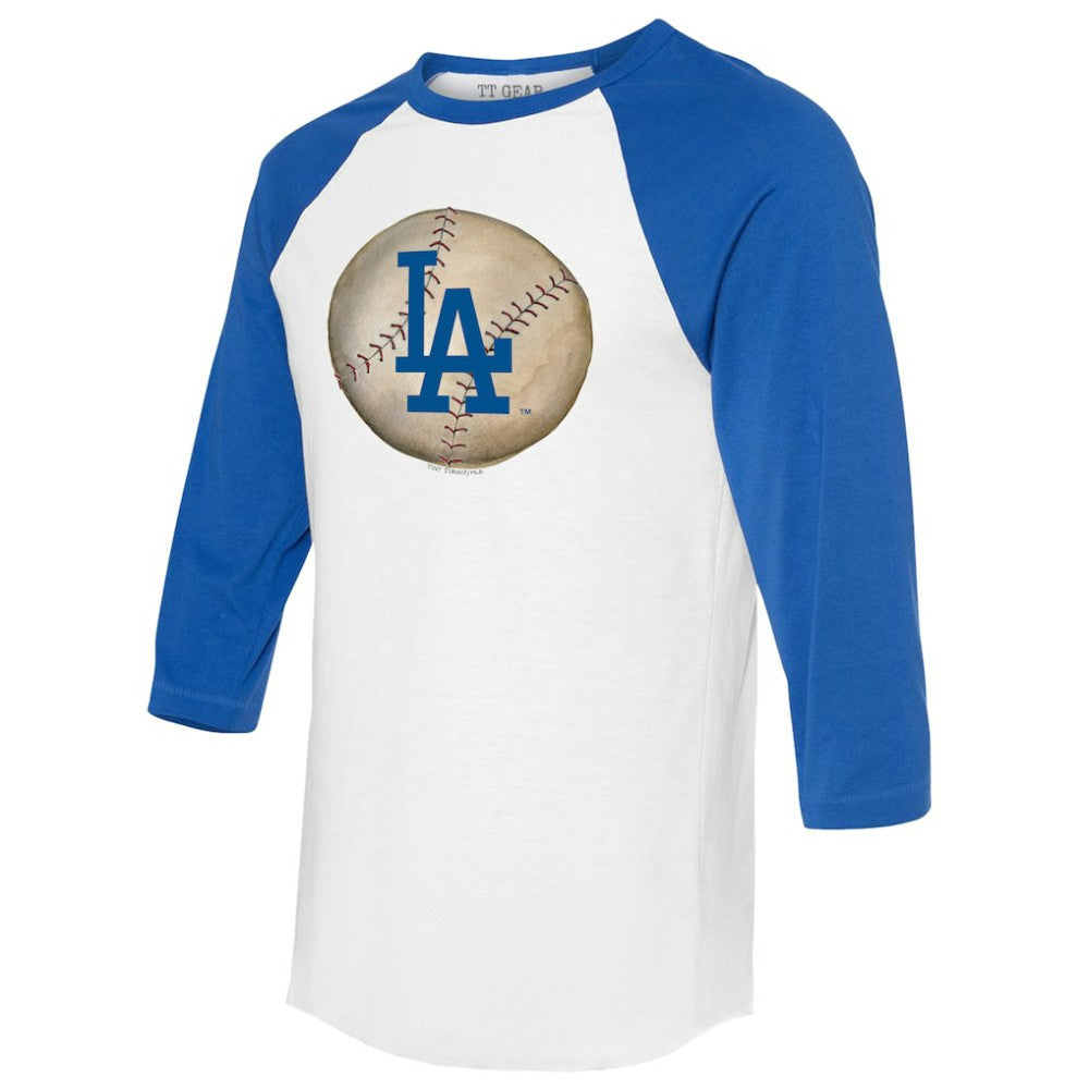 Los Angeles Dodgers Tiny Turnip Unisex Stitched Baseball 3/4-Sleeve Raglan T-Shirt - MLB