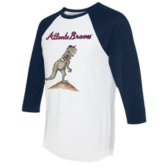 Atlanta Braves Tiny Turnip Unisex TT Rex 3/4-Sleeve Raglan T-Shirt - MLB