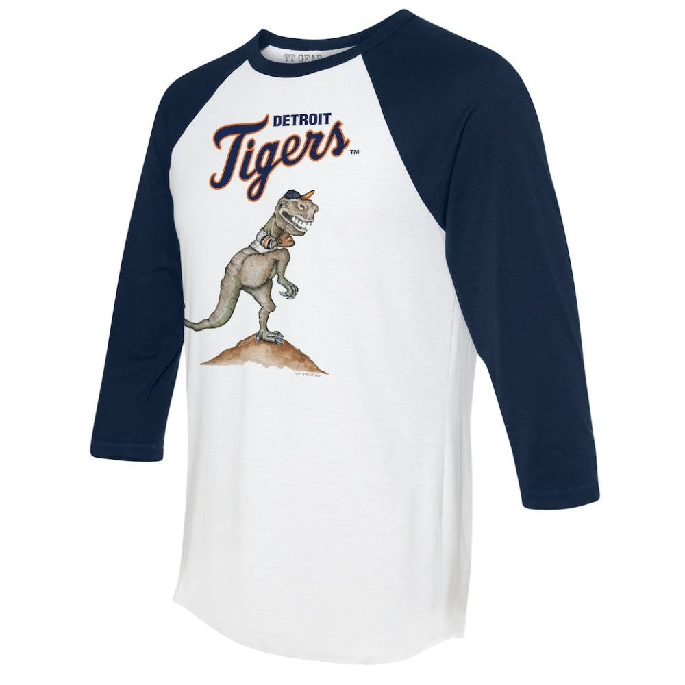 Detroit Tigers Tiny Turnip Unisex TT Rex 3/4-Sleeve Raglan T-Shirt - MLB