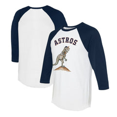 Houston Astros Tiny Turnip Unisex TT Rex 3/4-Sleeve Raglan T-Shirt - MLB