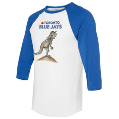 Toronto Blue Jays Tiny Turnip Unisex TT Rex 3/4-Sleeve Raglan T-Shirt - MLB