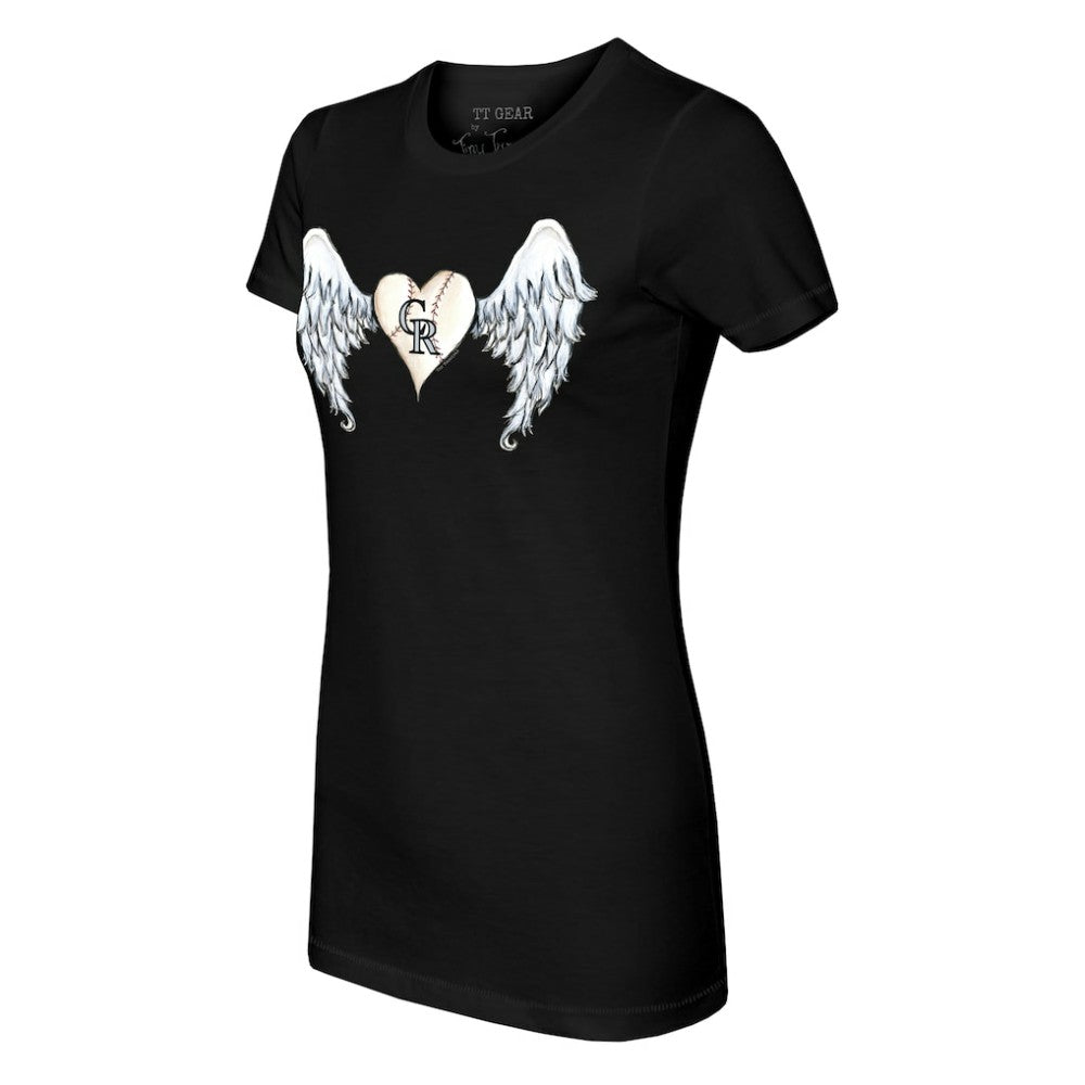 Colorado Rockies Tiny Turnip Women's Angel Wings T-Shirt - MLB