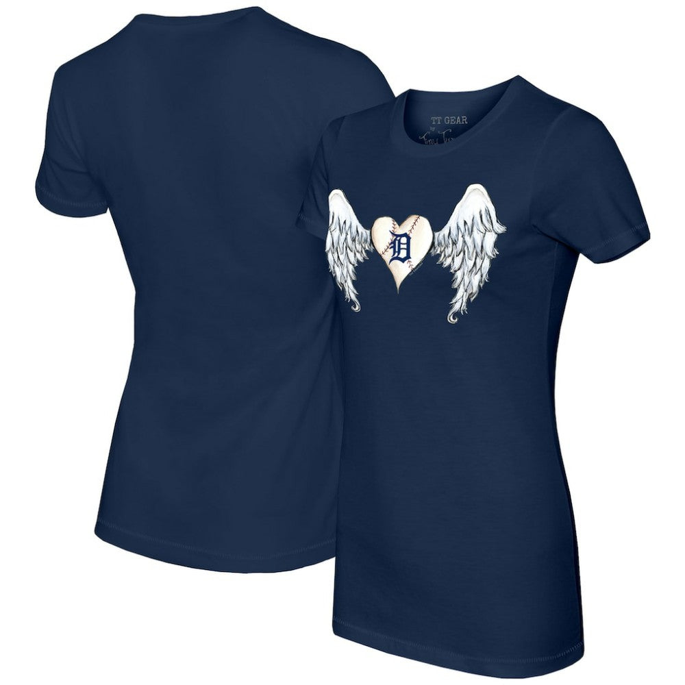 Detroit Tigers Tiny Turnip Women's Angel Wings T-Shirt - MLB