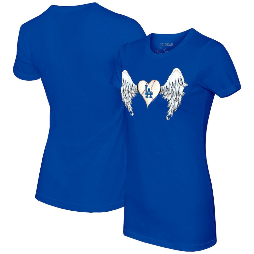 Los Angeles Dodgers Tiny Turnip Women's Angel Wings T-Shirt - MLB