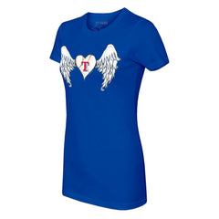 Texas Rangers Tiny Turnip Women's Angel Wings T-Shirt - MLB