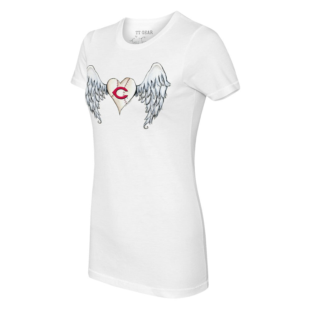 Cincinnati Reds Tiny Turnip Women's Angel Wings T-Shirt - MLB