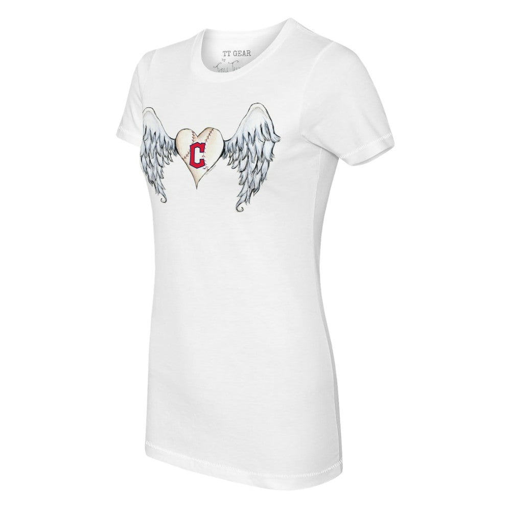 Cleveland Guardians Tiny Turnip Women's Angel Wings T-Shirt - MLB