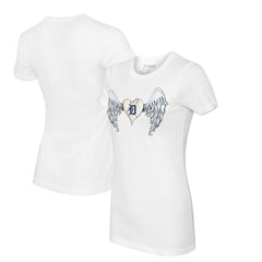 Detroit Tigers Tiny Turnip Women's Angel Wings T-Shirt - MLB