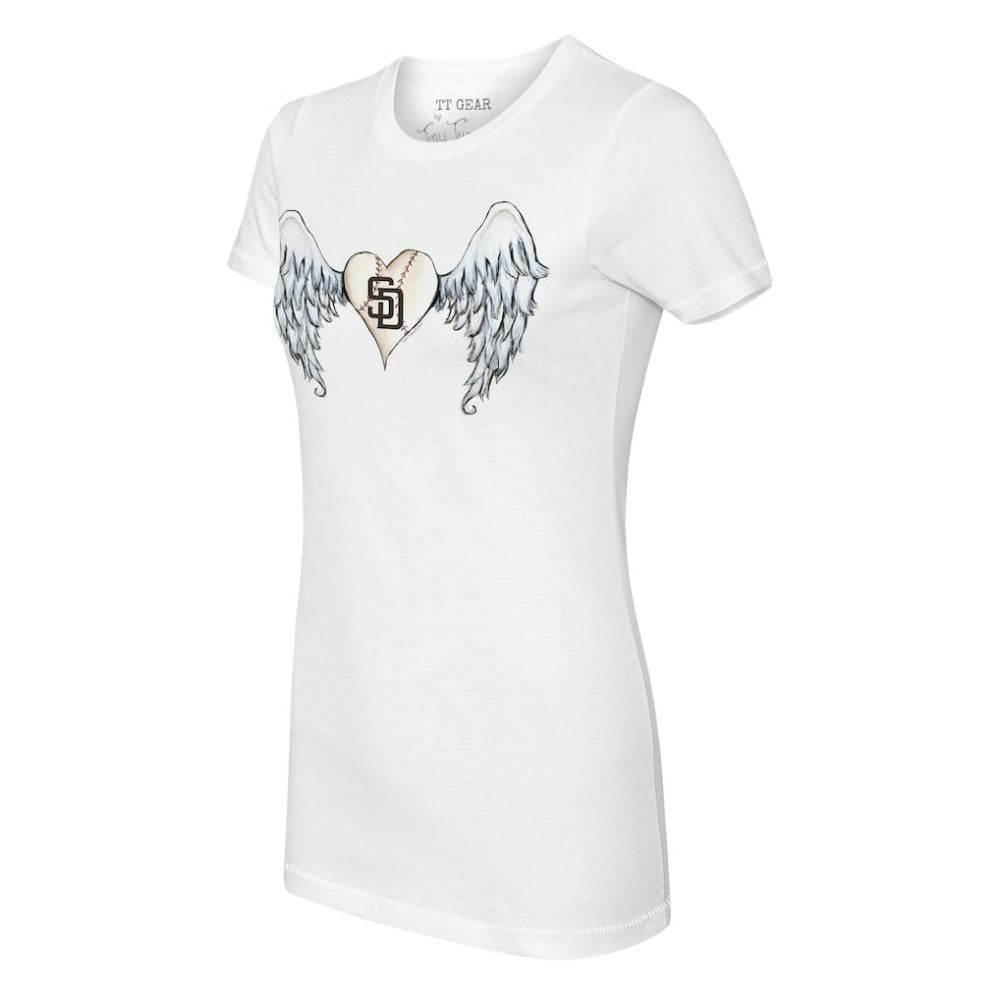 San Diego Padres Tiny Turnip Women's Angel Wings T-Shirt - MLB
