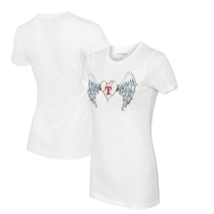 Texas Rangers Tiny Turnip Women's Angel Wings T-Shirt - MLB