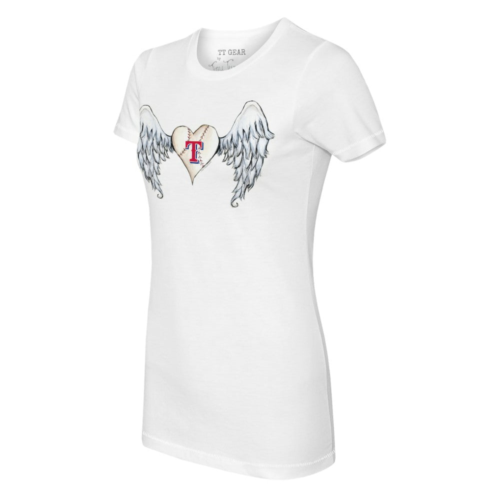 Texas Rangers Tiny Turnip Women's Angel Wings T-Shirt - MLB