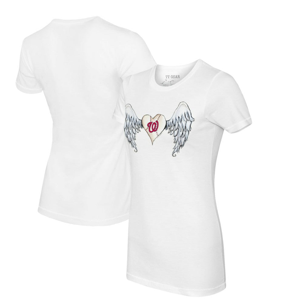 Washington Nationals Tiny Turnip Women's Angel Wings T-Shirt - MLB