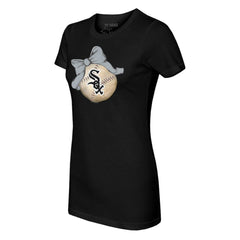 Chicago White Sox Tiny Turnip Women's Baseball Bow T-Shirt - MLB
