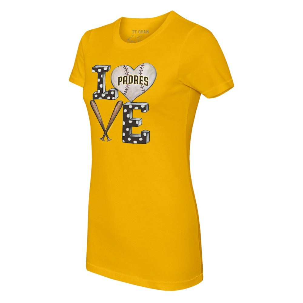 San Diego Padres Tiny Turnip Women's Baseball Love T-Shirt - MLB
