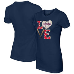 Cleveland Guardians Tiny Turnip Women's Baseball Love T-Shirt - MLB