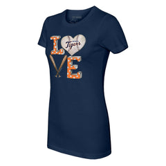 Detroit Tigers Tiny Turnip Women's Baseball Love T-Shirt - MLB