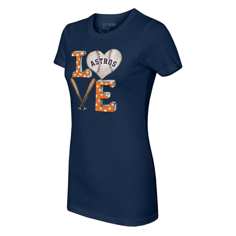 Houston Astros Tiny Turnip Women's Baseball Love T-Shirt - MLB