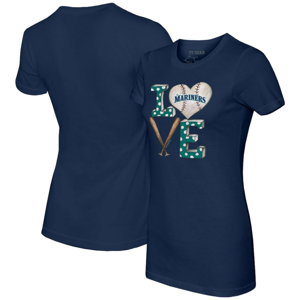 Seattle Mariners Tiny Turnip Women's Baseball Love T-Shirt - MLB