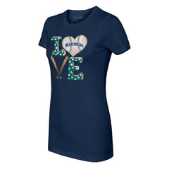 Seattle Mariners Tiny Turnip Women's Baseball Love T-Shirt - MLB