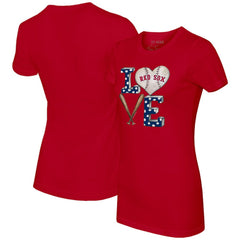 Boston Red Sox Tiny Turnip Women's Baseball Love T-Shirt - MLB
