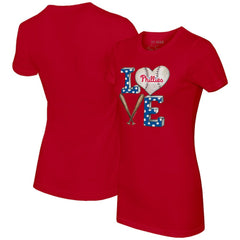 Philadelphia Phillies Tiny Turnip Women's Baseball Love T-Shirt - MLB