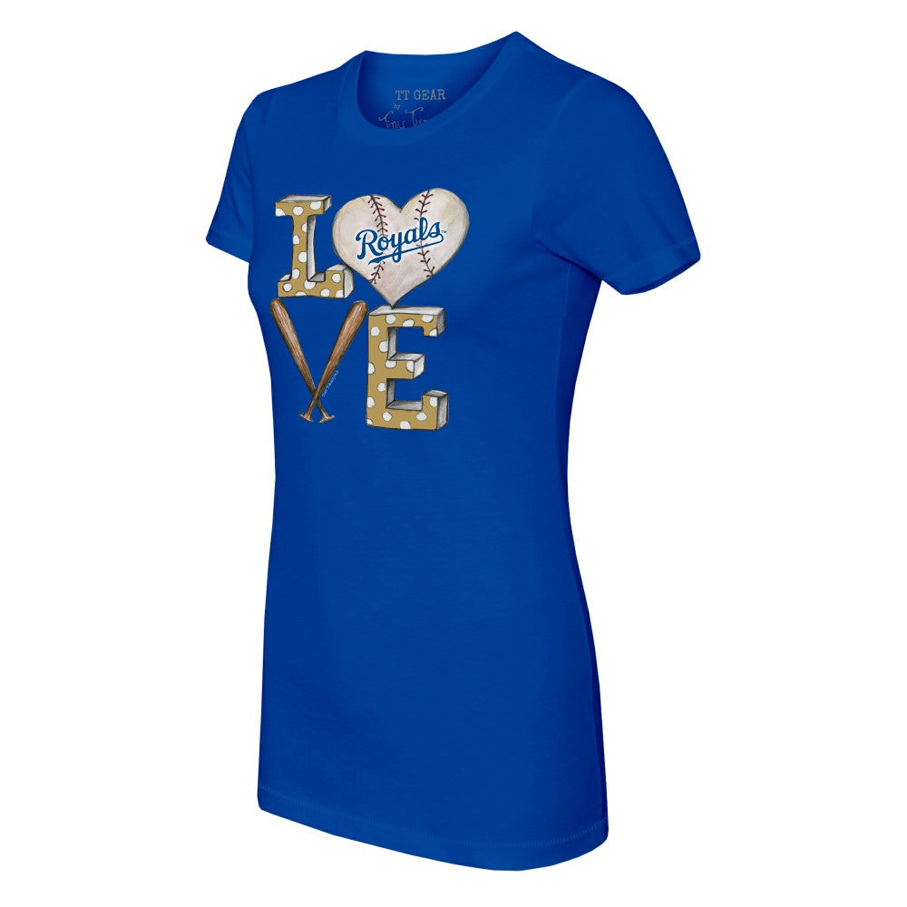 Kansas City Royals Tiny Turnip Women's Baseball Love T-Shirt - MLB