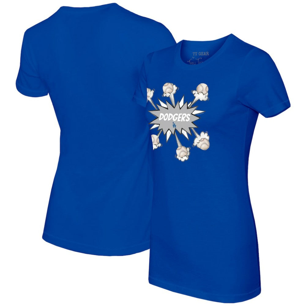 Los Angeles Dodgers Tiny Turnip Women's Baseball Pow T-Shirt - MLB
