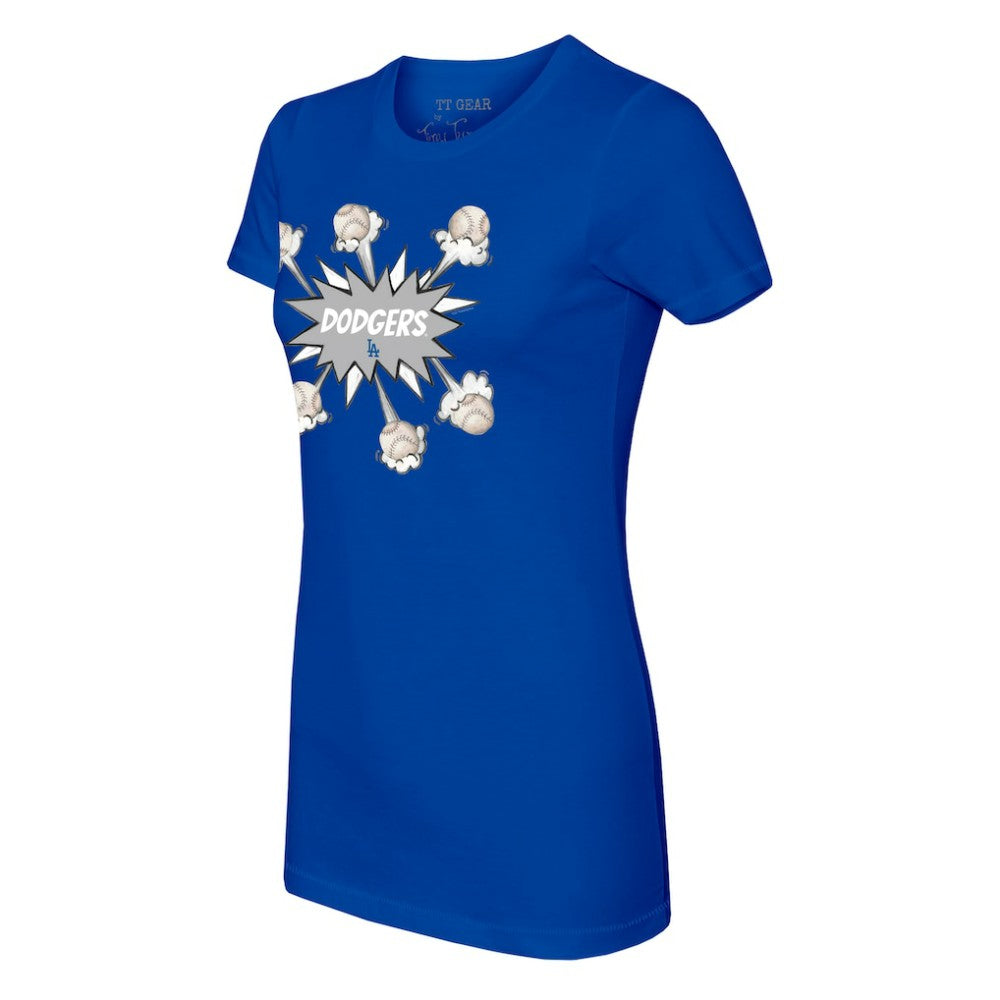 Los Angeles Dodgers Tiny Turnip Women's Baseball Pow T-Shirt - MLB