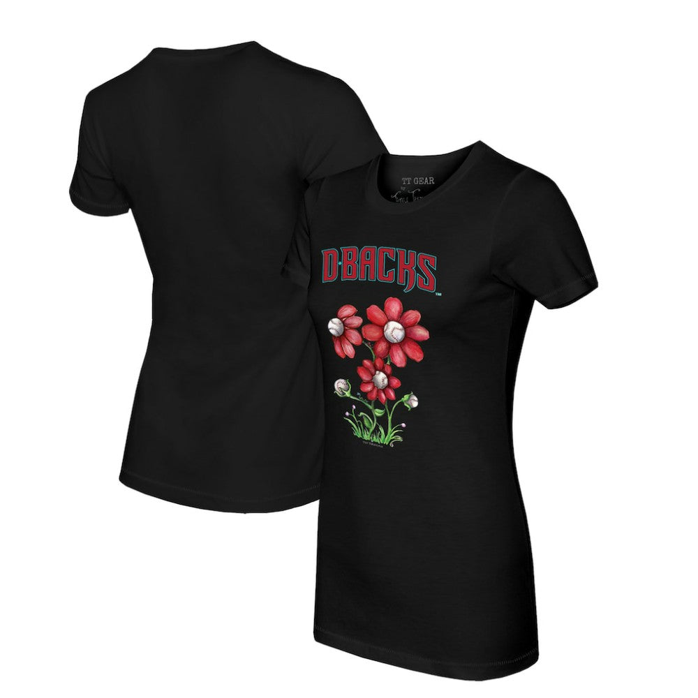 Arizona Diamondbacks Tiny Turnip Women's Blooming Baseballs T-Shirt - MLB