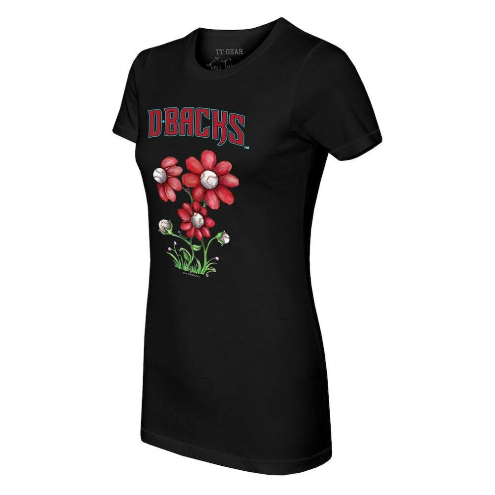 Arizona Diamondbacks Tiny Turnip Women's Blooming Baseballs T-Shirt - MLB