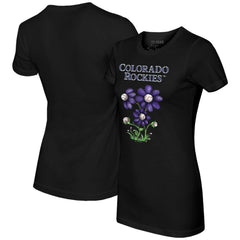 Colorado Rockies Tiny Turnip Women's Blooming Baseballs T-Shirt - MLB