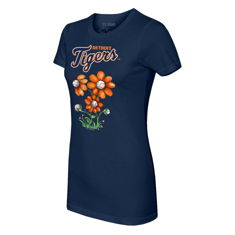 Detroit Tigers Tiny Turnip Women's Blooming Baseballs T-Shirt - MLB