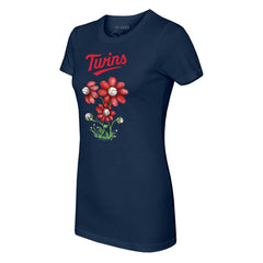 Minnesota Twins Tiny Turnip Women's Blooming Baseballs T-Shirt - MLB