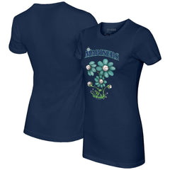 Seattle Mariners Tiny Turnip Women's Blooming Baseballs T-Shirt - MLB