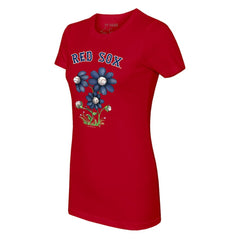 Boston Red Sox Tiny Turnip Women's Blooming Baseballs T-Shirt - MLB