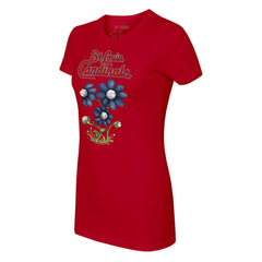 St. Louis Cardinals Tiny Turnip Women's Blooming Baseballs T-Shirt - MLB