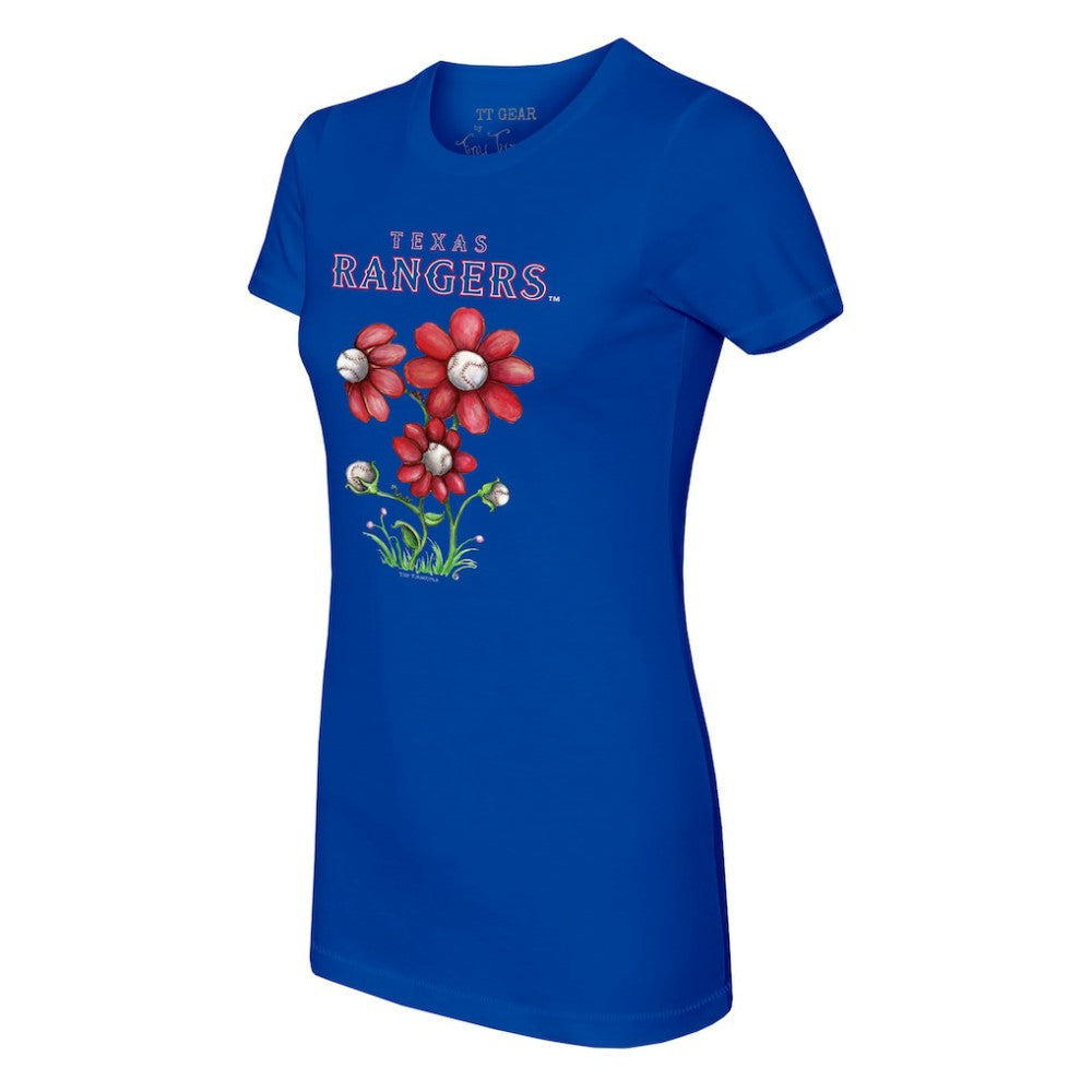 Texas Rangers Tiny Turnip Women's Blooming Baseballs T-Shirt - MLB